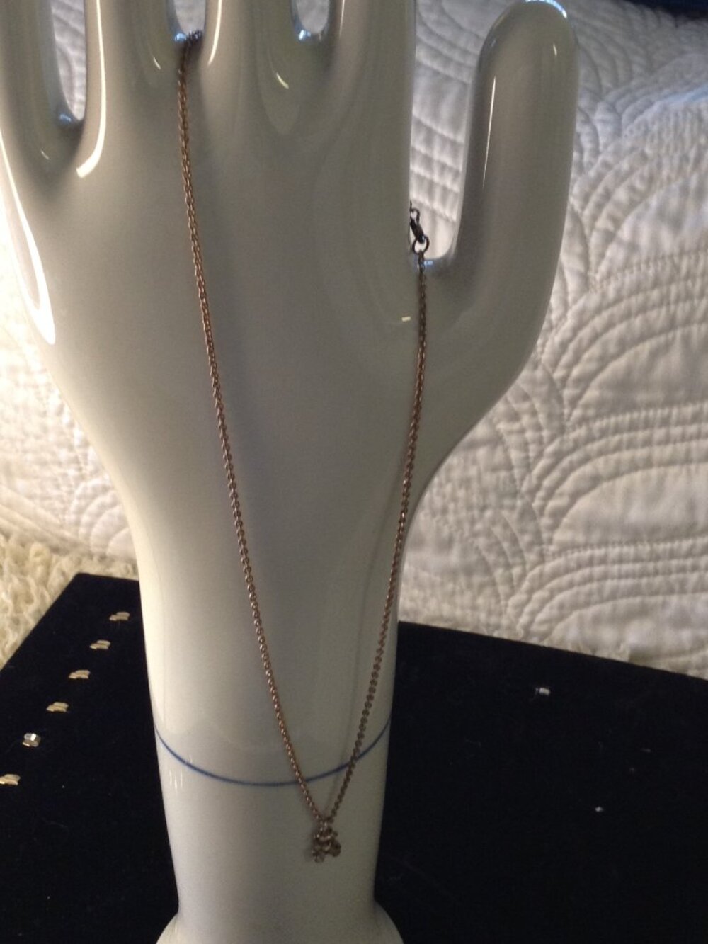 VTG 80's Sterling Necklace Small Teddy Bear Y2K Fairycore Minimalist Girlhood - Picture 2 of 5
